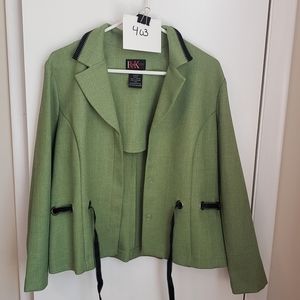 R&K Green Blazer Size 14p